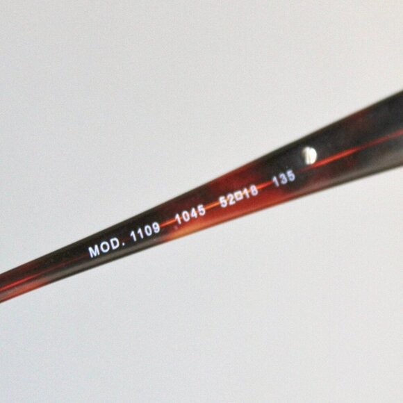 Versace Eyeglasses MOD. 1109 1045 Brown/Tortoise Half Rim Eye Glasses Frame - Picture 5 of 6